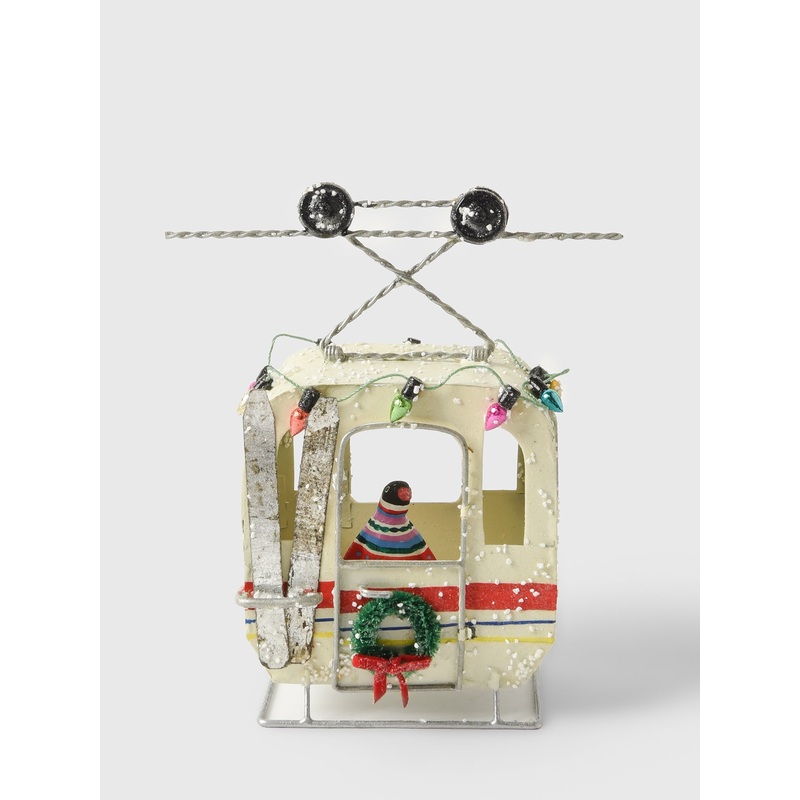 Cody Foster + Co Ski Gondola Penguin Ornament