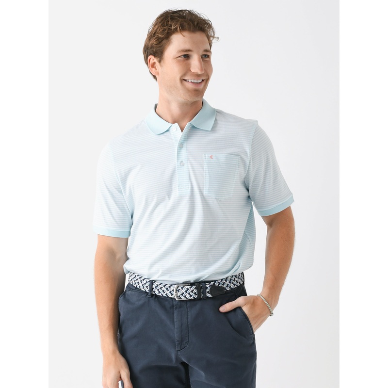 Criquet Men’s Striped Club Polo