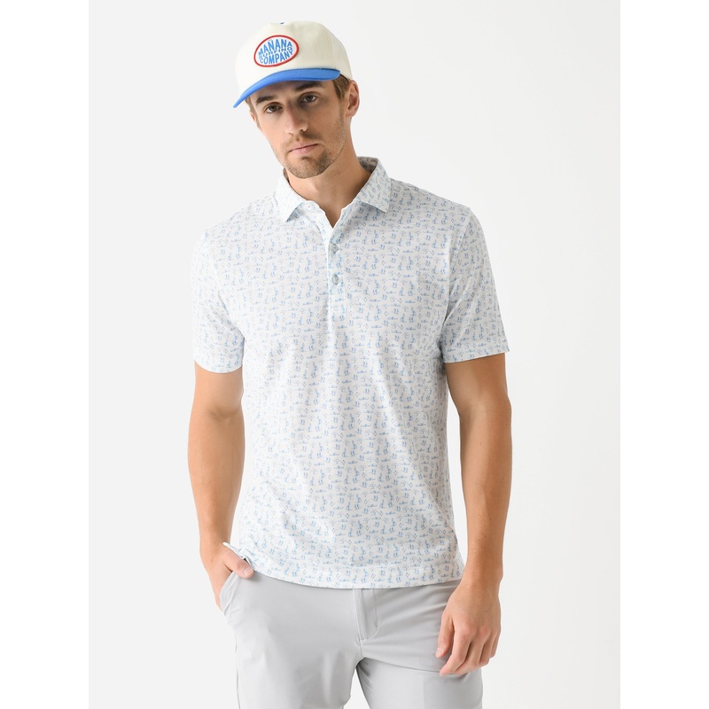 Johnnie-O Men’s Herd Printed Top Shelf Performance Polo