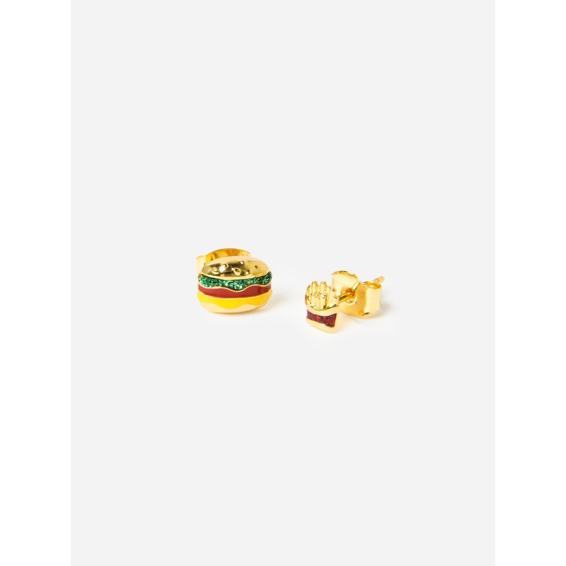 TAI Hamburger + French Fry Stud Earrings