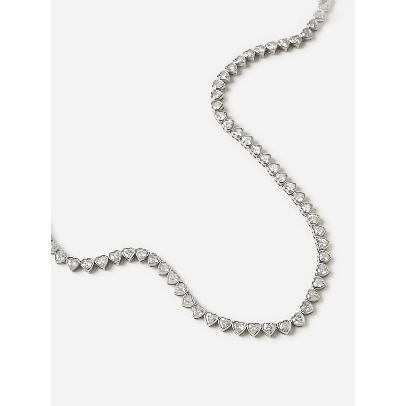Alexa Leigh Nora Heart Tennis Necklace