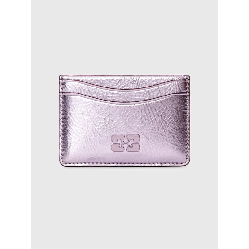GANNI Metallic Bou Card Holder