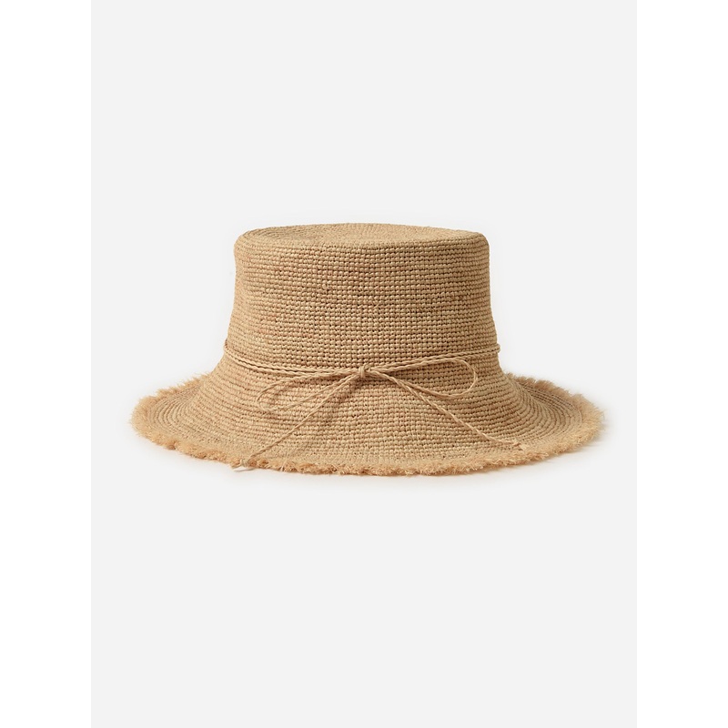 Hat Attack Women’s Packable Raffia Bucket Hat