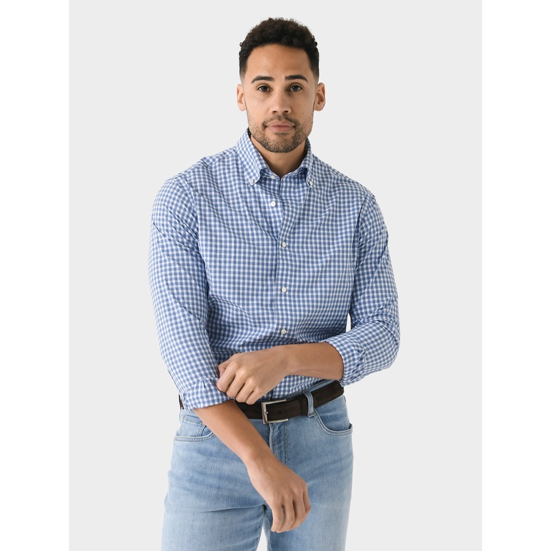 Peter Millar Crown Crafted Men’s Cole Performance Poplin Sport Shirt