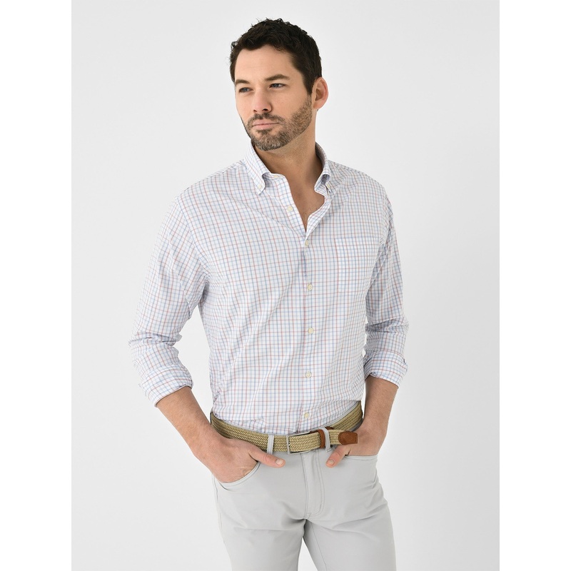 Peter Millar Crown Men’s Eastport Performance Twill Sport Shirt