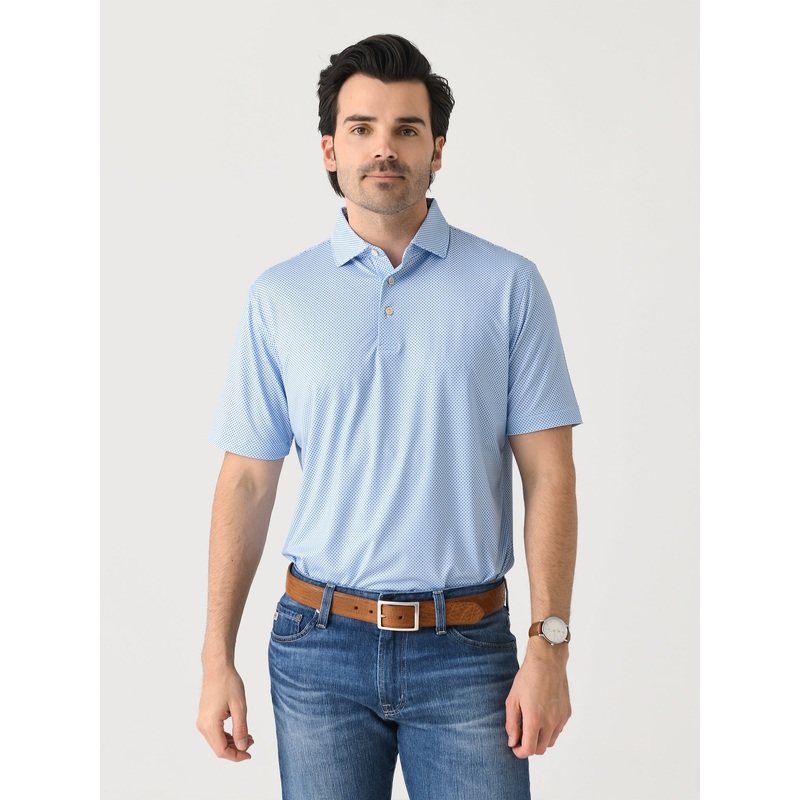 Peter Millar Crown Sport Men’s Phoenix Performance Jersey Polo
