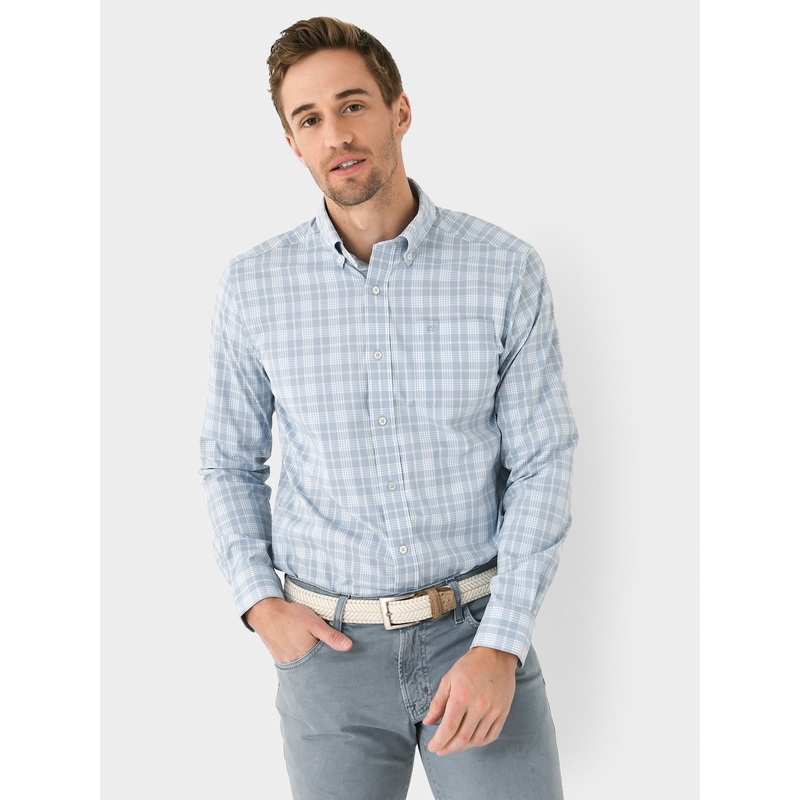 Southern Tide Men’s Intercoastal Primrose Plaid Long Sleeve Sport Shirt