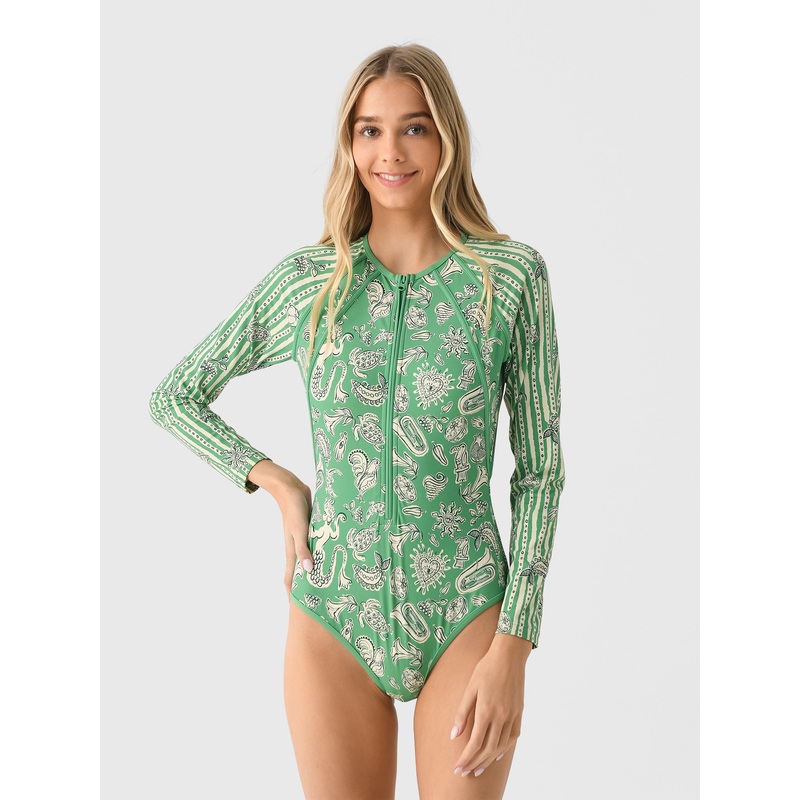Alemais Women’s Lula Long Sleeve One-Piece Swimsuit