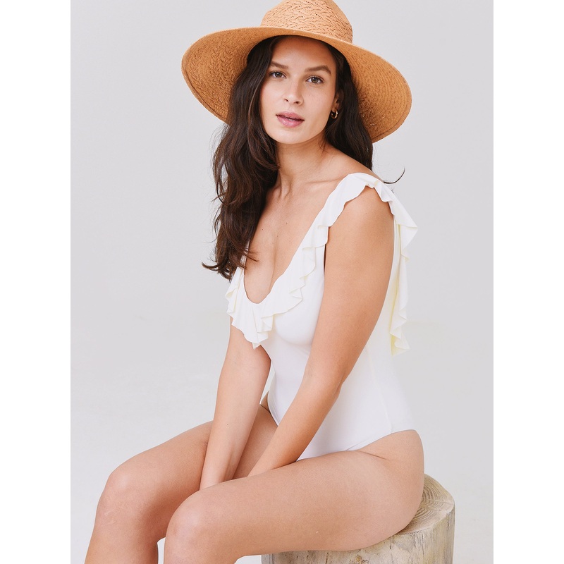Eberjey Women’s So Solid Loreta One-Piece Swimsuit