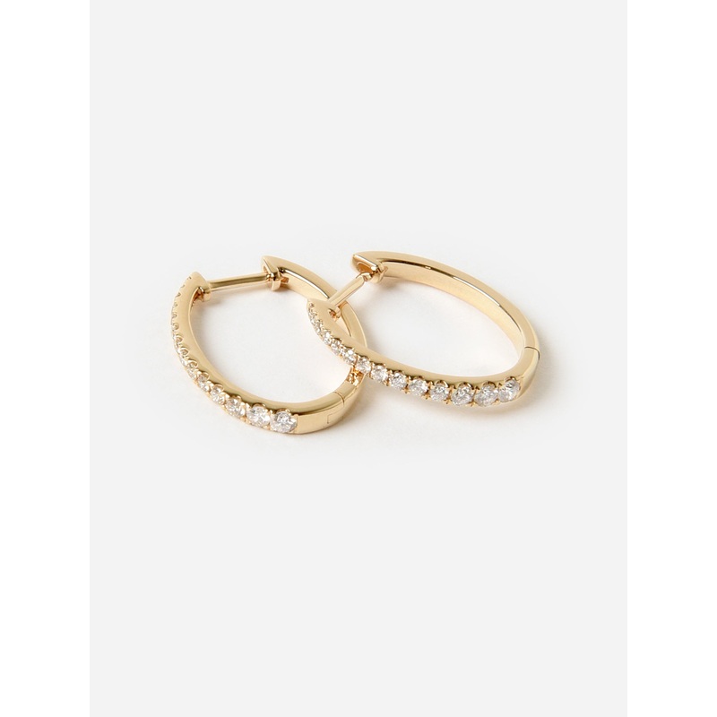 Francie B. Diamond Hoop Earrings
