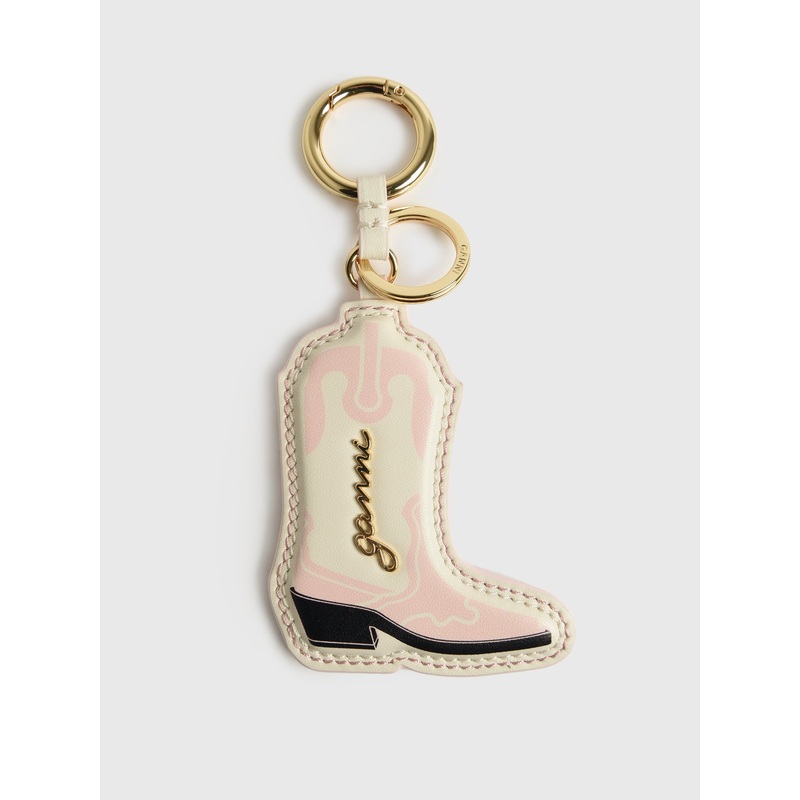 GANNI Western Boot Keyring|O/S|CHALK PINK