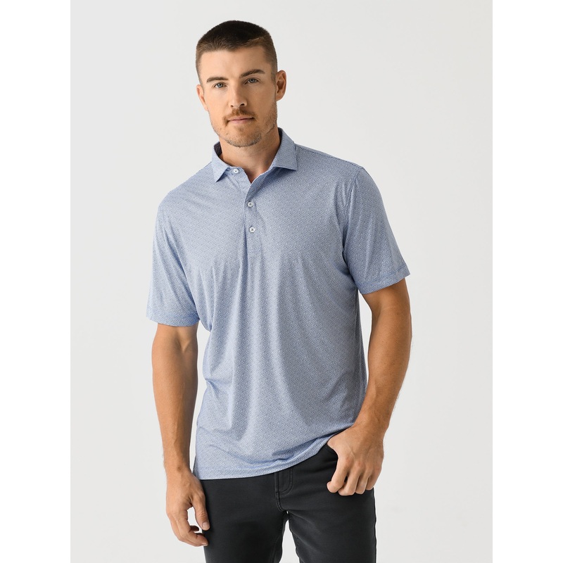 Johnnie-O Men’s Julian Printed Featherweight Performance Polo