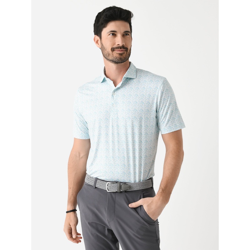 Johnnie-O Men’s Kilmer Printed Featherweight Performance Polo