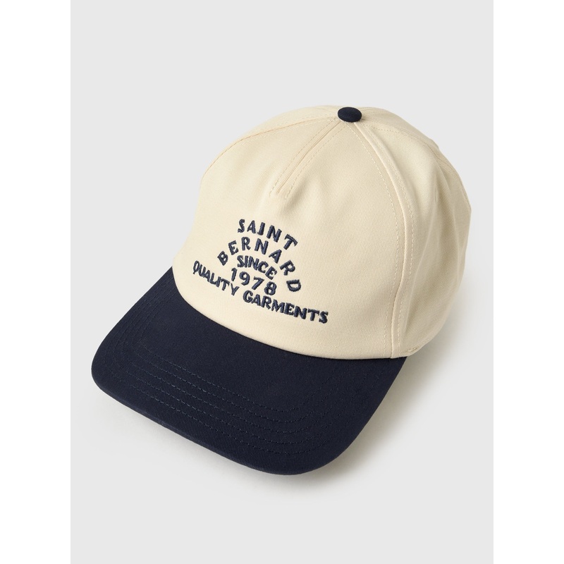 Quality Garments Hat|O/S|IVORY/GREEN|IVORY/NAVY