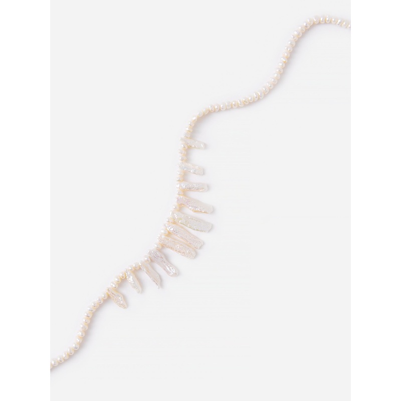 Maison Irem Pearl Biwa Necklace