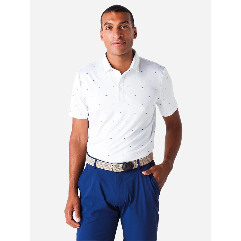 REDVANLY Men’s Grant Polo|XL|WHITE