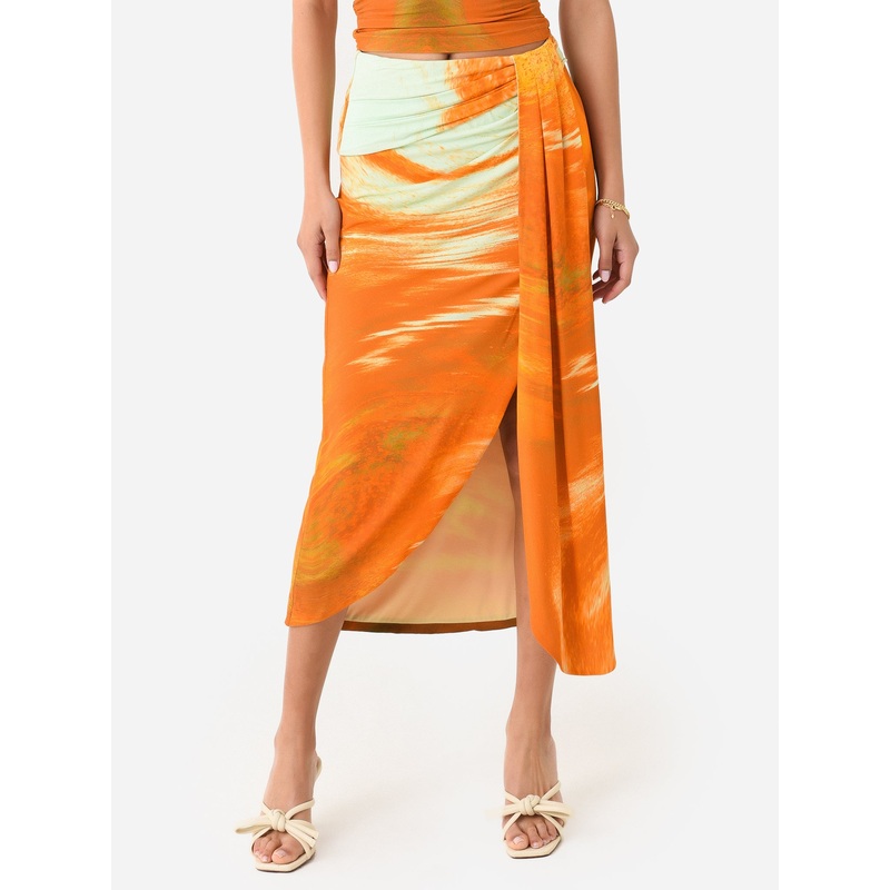 Simkhai Women’s Gwena Printed Skirt