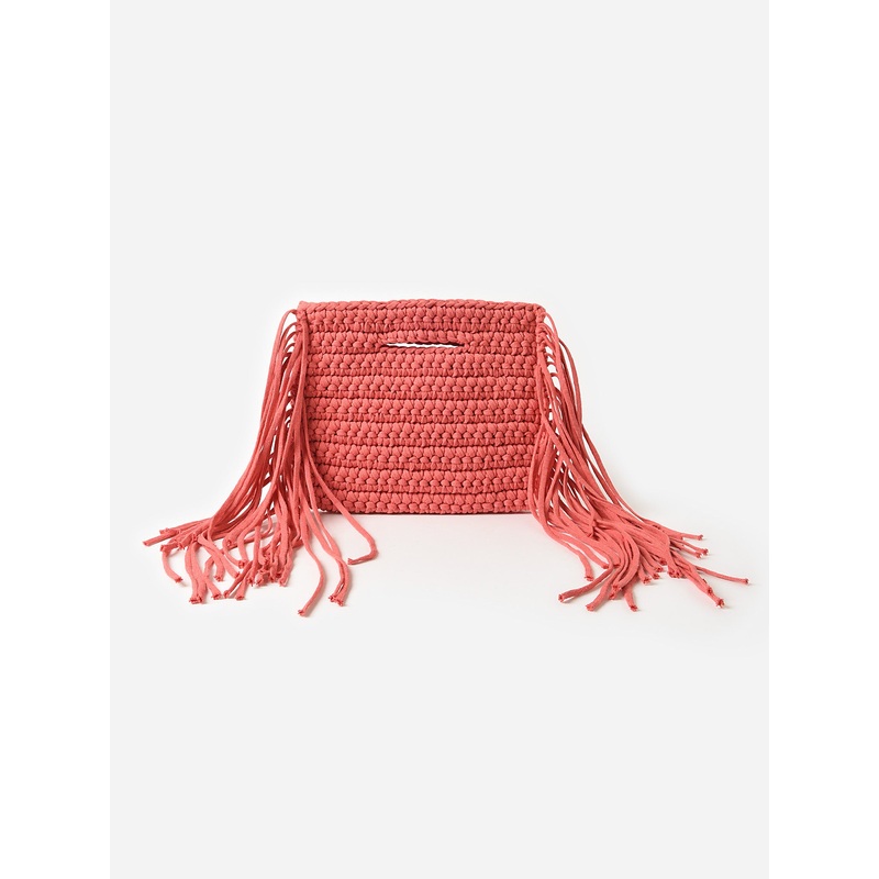 Binge Knitting Frida Clutch|O/S|CORAL