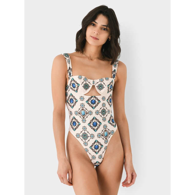 Agua By Agua Bendita Women’s Citrino Platero One-Piece Swimsuit