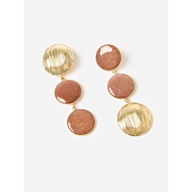Destree Sonia Geometric Double Stone Earrings