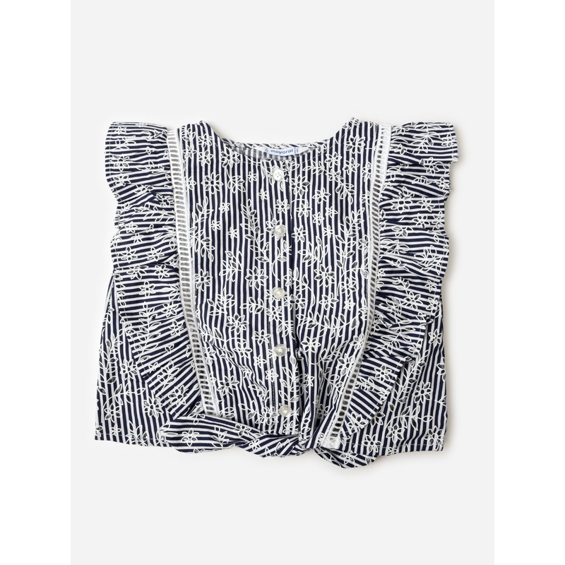 Mayoral Girls’ Stripe Loose Shirt