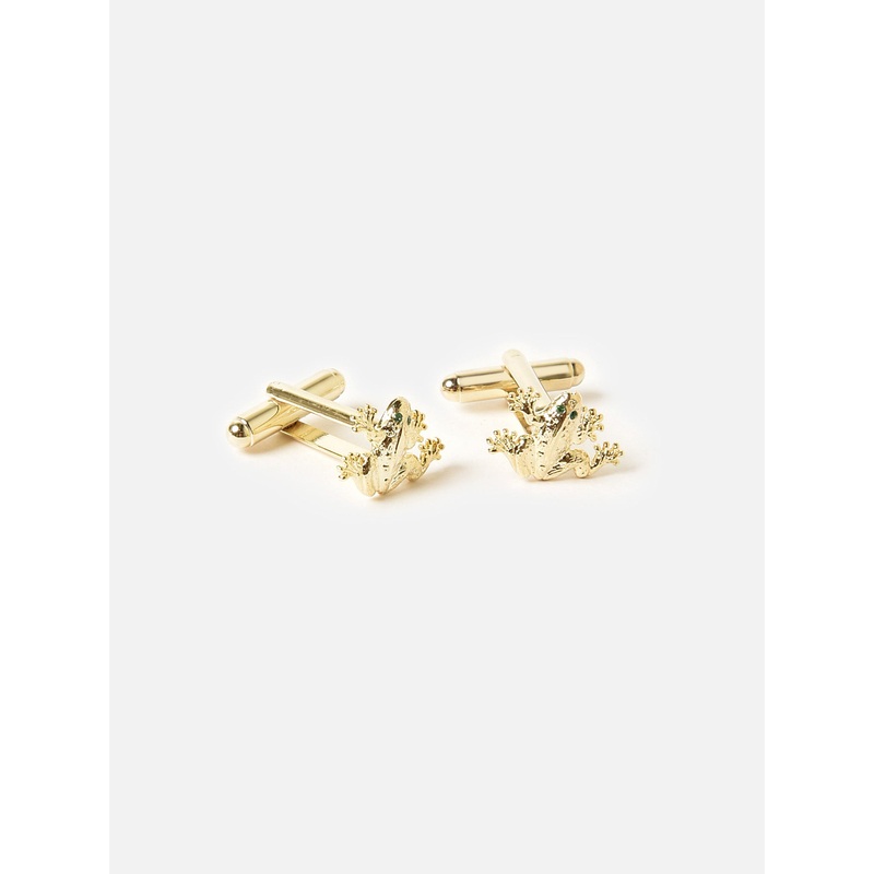Nicola Bathie Frog Cufflinks|O/S|GOLD
