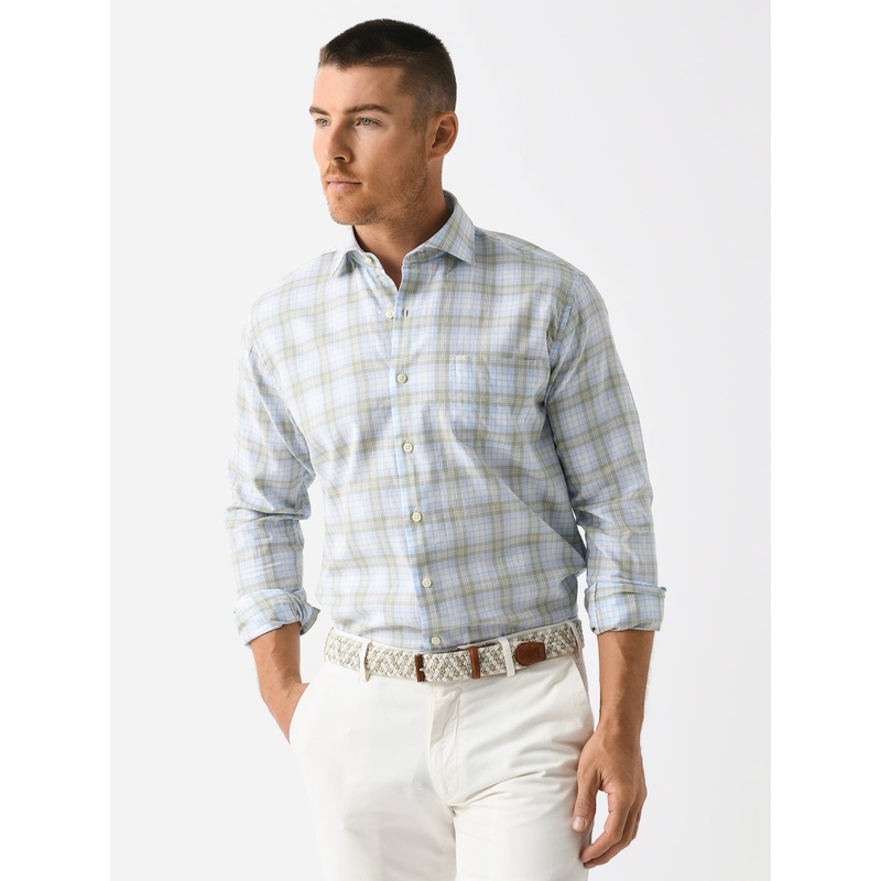 Peter Millar Crown Men’s Camden Summer Soft Cotton Sport Shirt