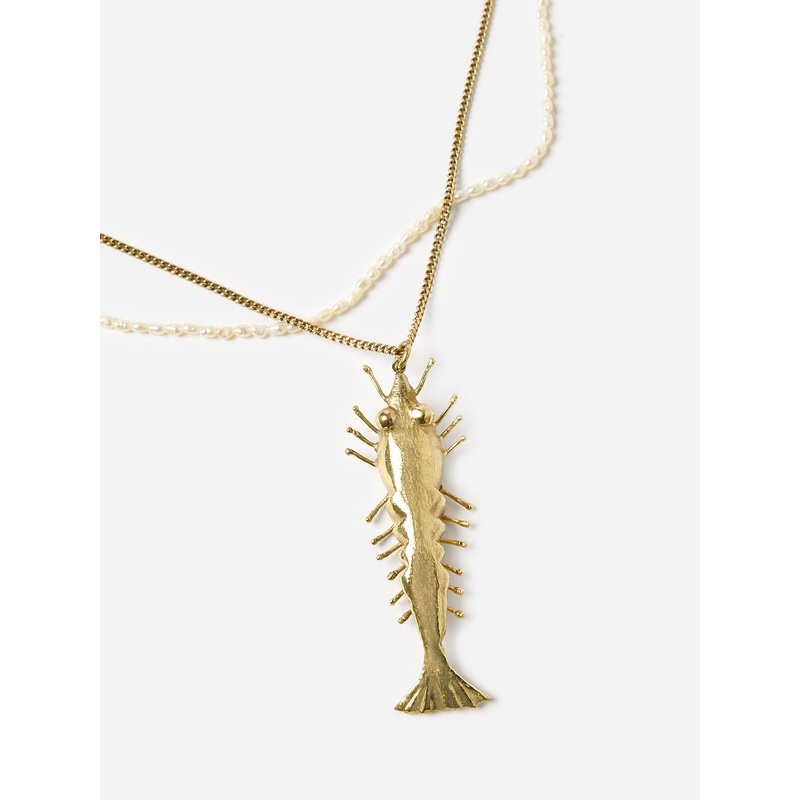 Alemais Banana House Lobster Pearl Necklace
