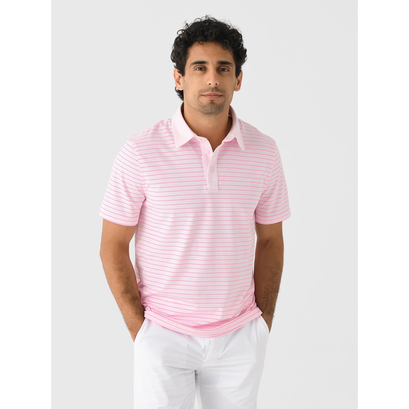 G/FORE Men’s Feeder Stripe Tech Jersey Polo