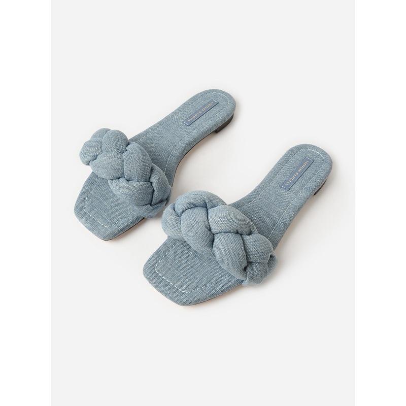 Loeffler Randall Women’s Joanna Denim Braided Sandal