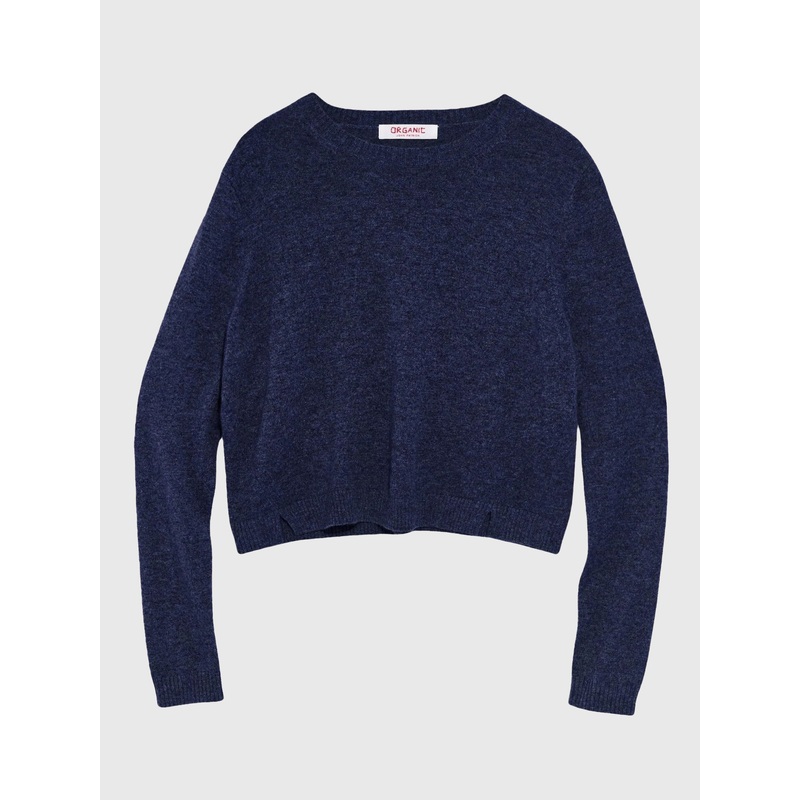 Organic John Patrick Women’s Nina Cashmere Crop Jumper