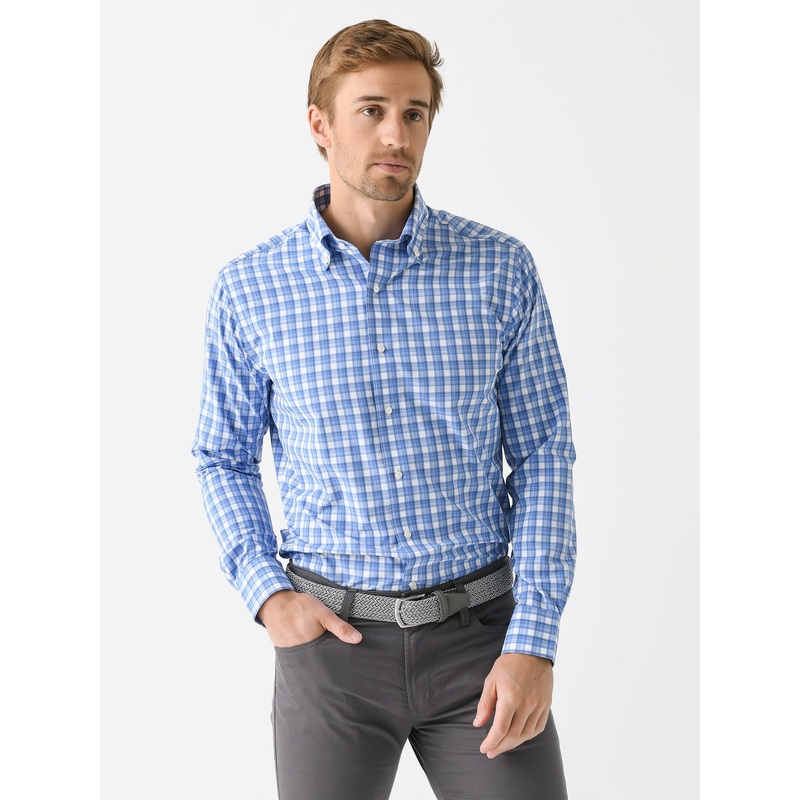 Peter Millar Crown Crafted Men’s Joplin Performance Poplin Sport Shirt
