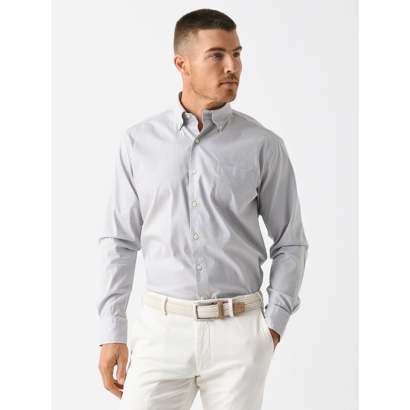 Peter Millar Crown Men’s Winthrop Crown Lite Cotton-Stretch Sport Shirt