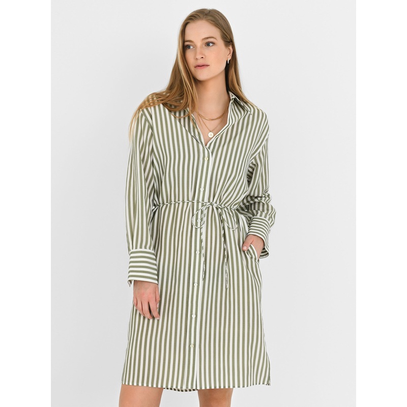 Vince Women’s Coastal Stripe Short Shirt Dress