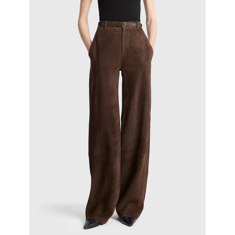 Vince Women’s Suede Mid-Rise Trouser