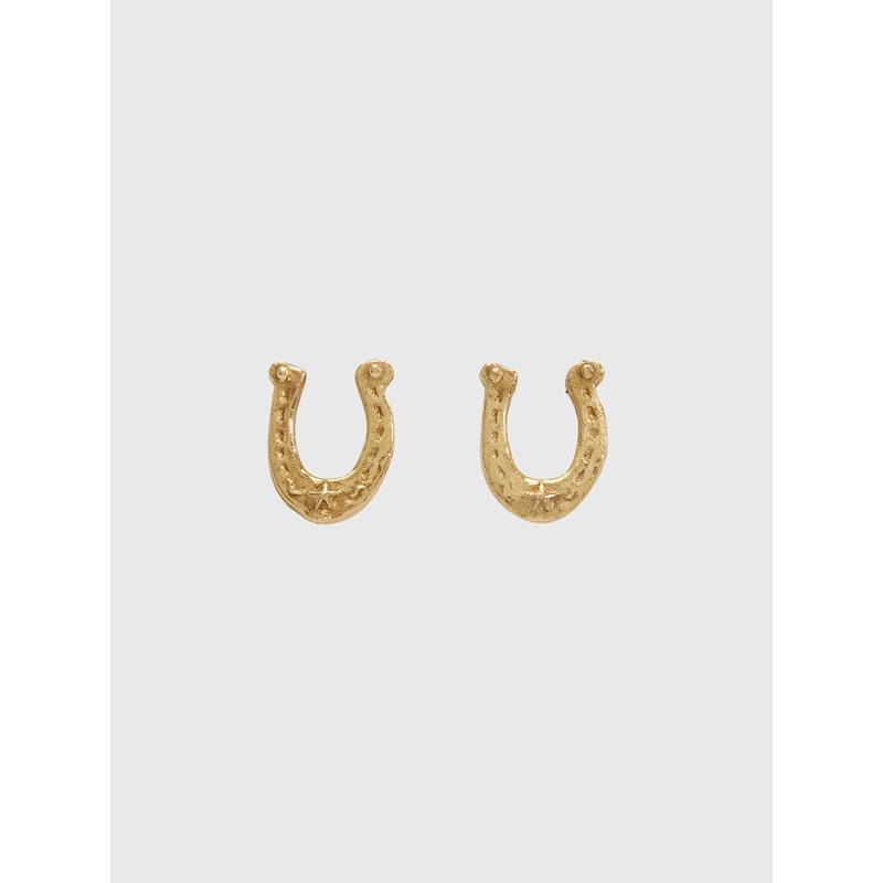 Alemais Team Spirit Horseshoe Stud Earrings