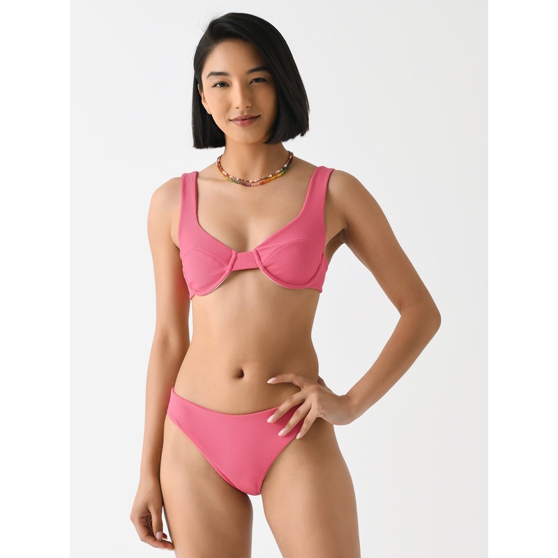 Citrine Women’s Reese Ribbed Bikini Top