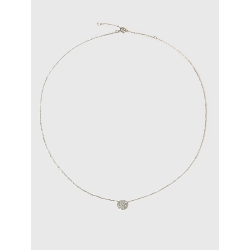Francie B. 8mm Diamond Disc Necklace