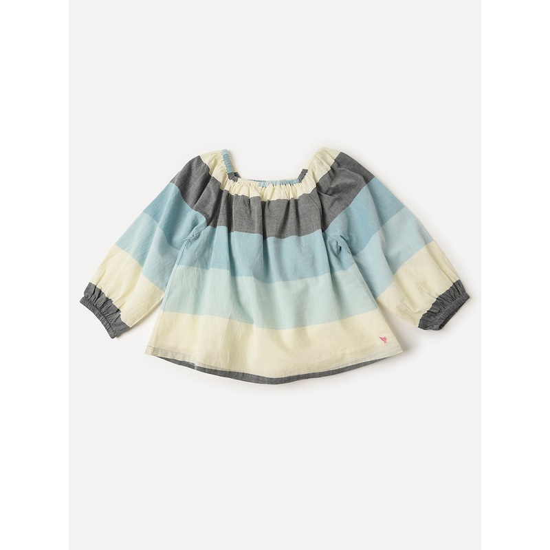 Pink Chicken Girls’ Lexi Top|5Y|OCEAN STRIPE