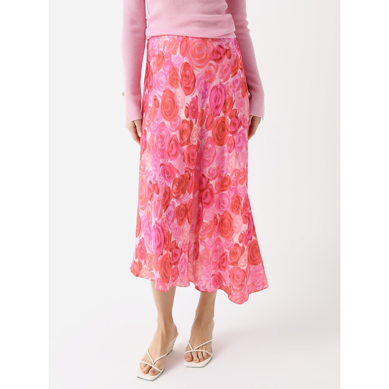 AJE Women’s Valeria Asymmetric Midi Skirt
