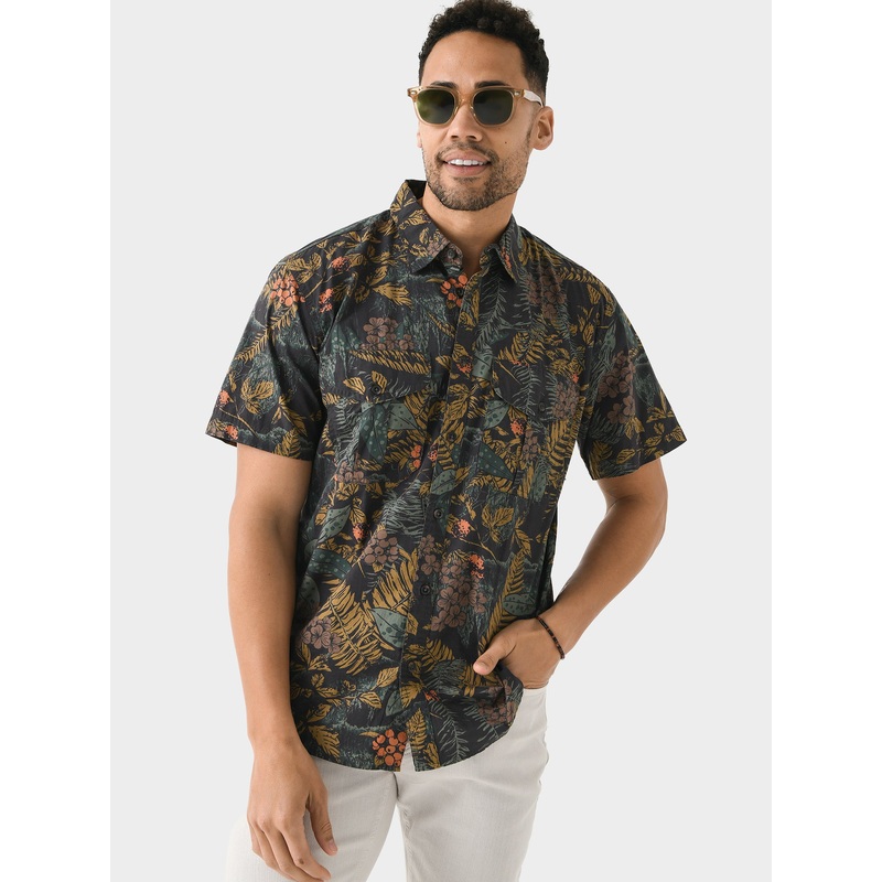 Filson Men’s Washed Short Sleeve Feather Cloth Shirt