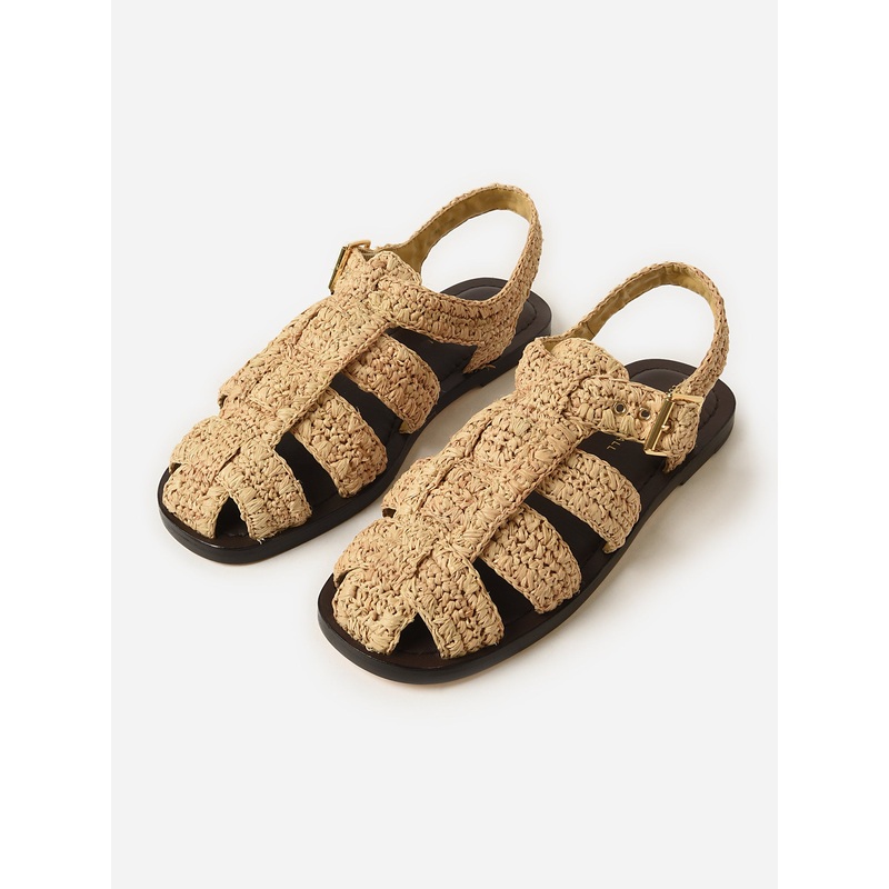 Loeffler Randall Women’s Sawyer Crochet Flat Sandal