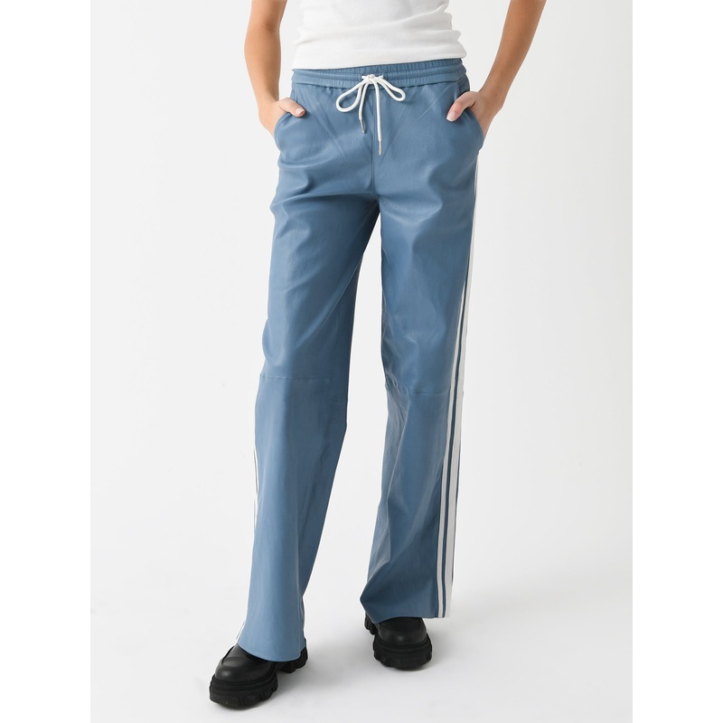 SPRWMN Women’s Leather Athletic Drawstring Pant