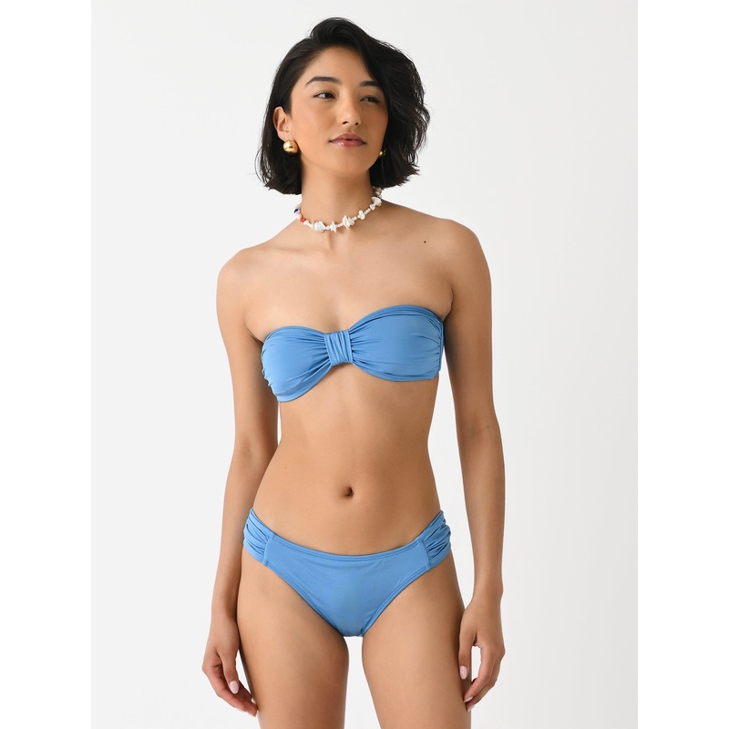 Peony Women’s Ruched Bandeau Bikini Top