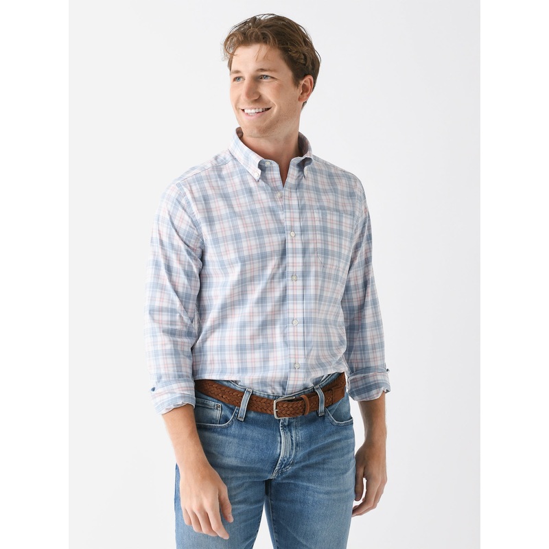 Southern Tide Men’s Intercoastal West End Plaid Long Sleeve Sport Shirt