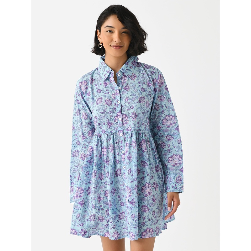Sur La Vague Women’s Blue Button Dress
