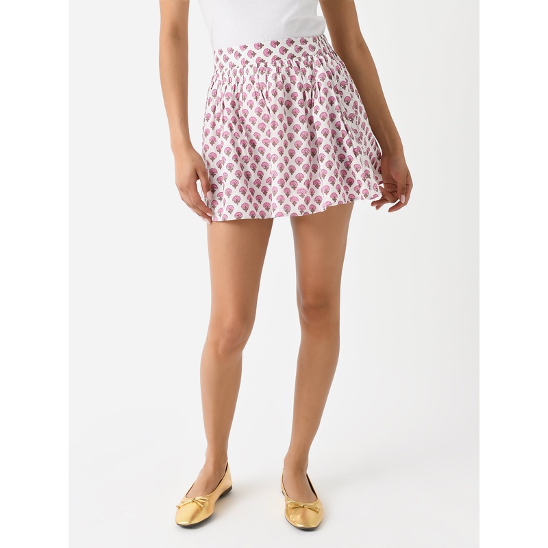 Sur La Vague Women’s Pink Floral Mini Skirt