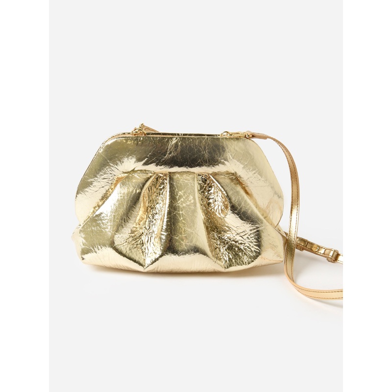 THEMOIRE Tia Pineapple Clutch|O/S|GOLD