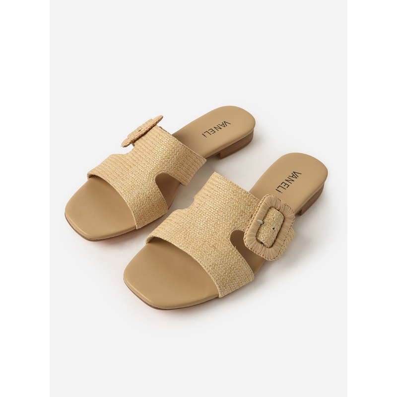 Vaneli Women’s Edie Sandal|6|7.5|10|NATURAL RAFFIA