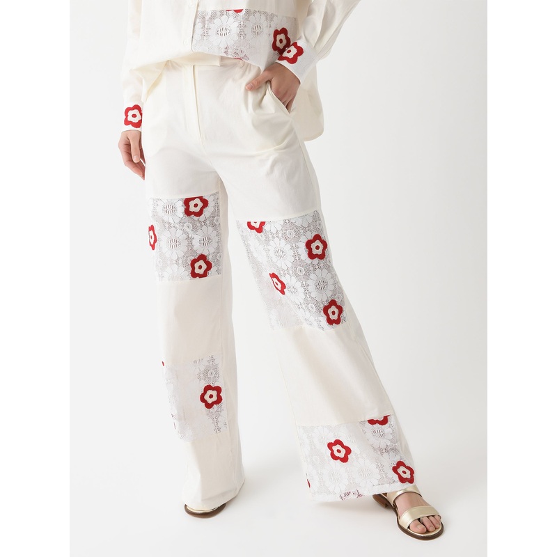 ANIM Women’s Blomen Pant|M|L|RED/WHITE
